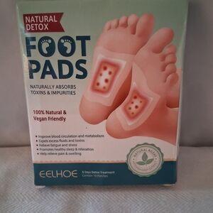 EELHOE Detox Foot Pads - Pink Foot Illustration